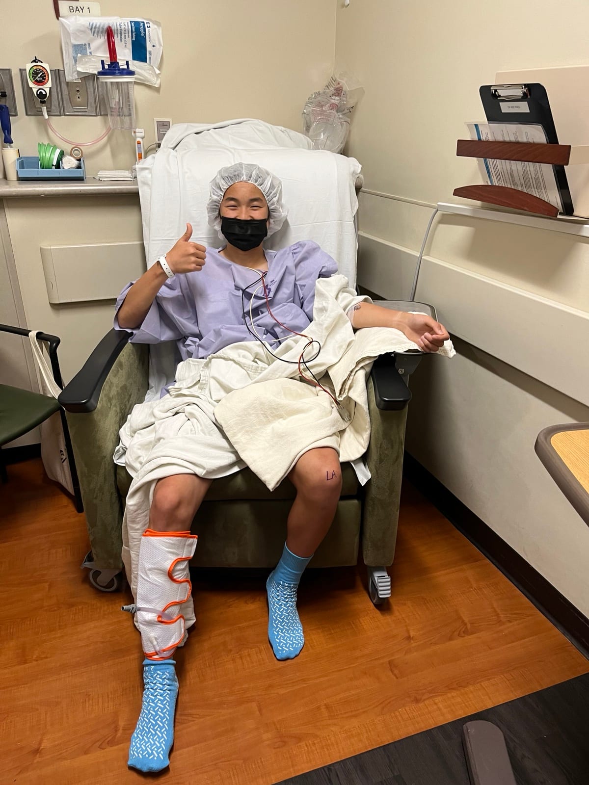 Jonathan before meniscus repair surgery